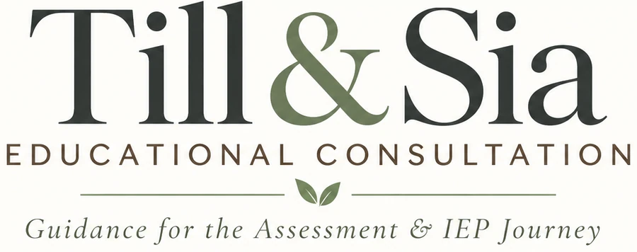 Till&Sia Educational Consultation. Guidance for the Assessment and IEP Journey